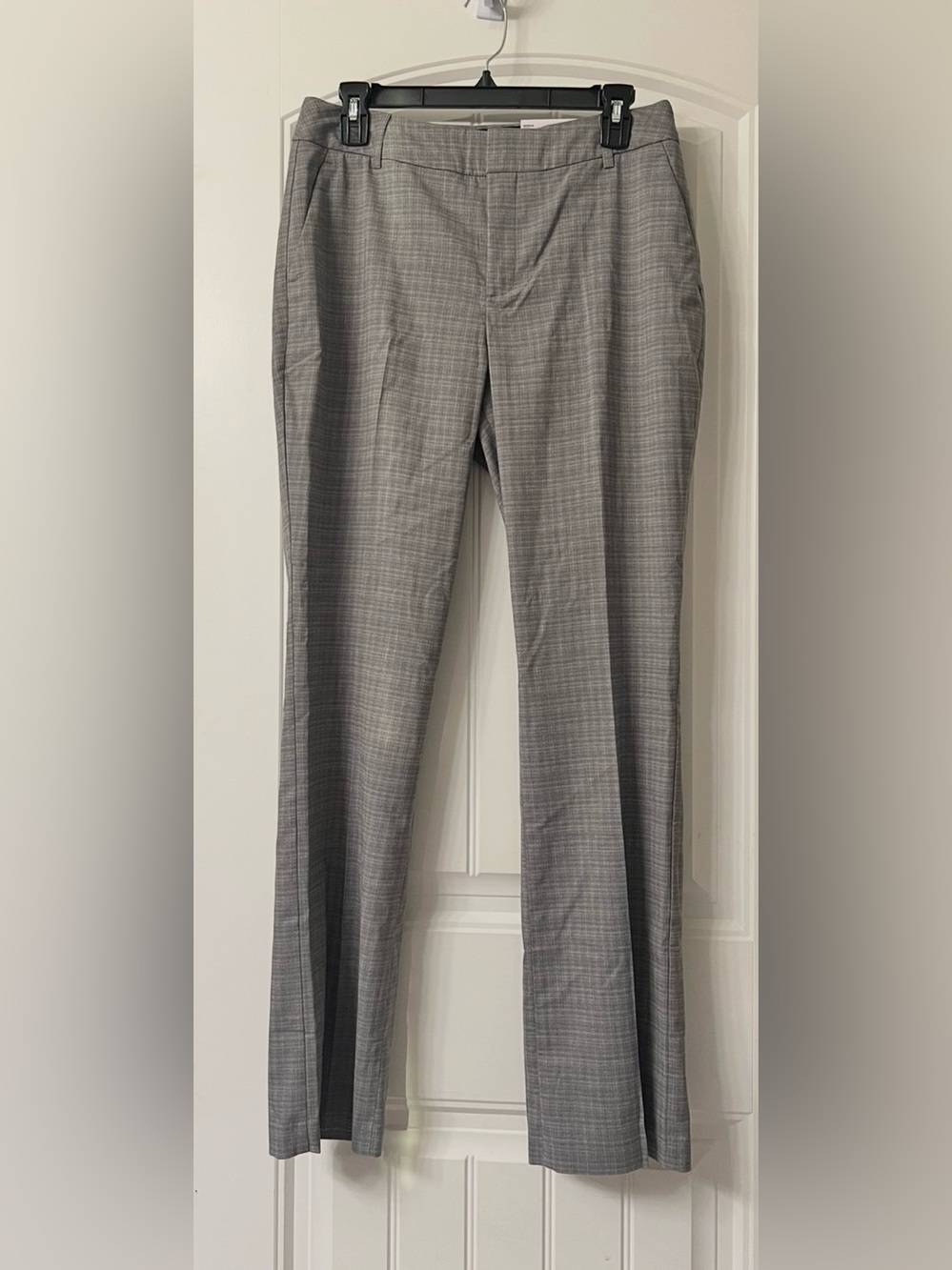 NWT Nine West Women’s Gray Plaid Dress Pants Size 8 Long